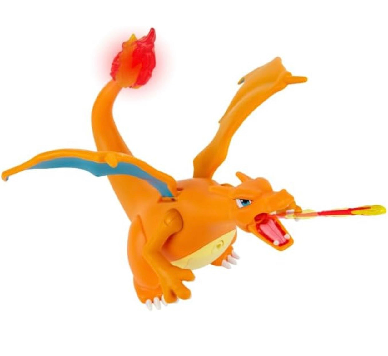 Pokémon Charizard - Figura de lujo de 7 pulgadas, Pikachu Interactivo de 2 pulgadas con lanzador